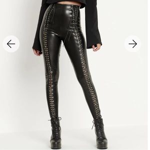 SOLD- NWT BLACKMILK TRAVELLER LACE UP HW LEGGINGS - LIMITED